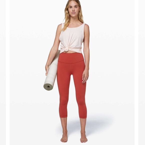 Lululemon Wunder Under Crop (High-Rise) *Full-On Luon 21" Capri Leggings - Picture 2 of 11